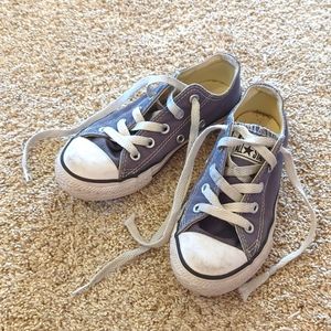 Boys Converse All Stars, size 12, gray sneakers, very good used condition